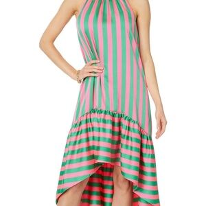 Lilly Pulitzer Pink and Green Midi Dress